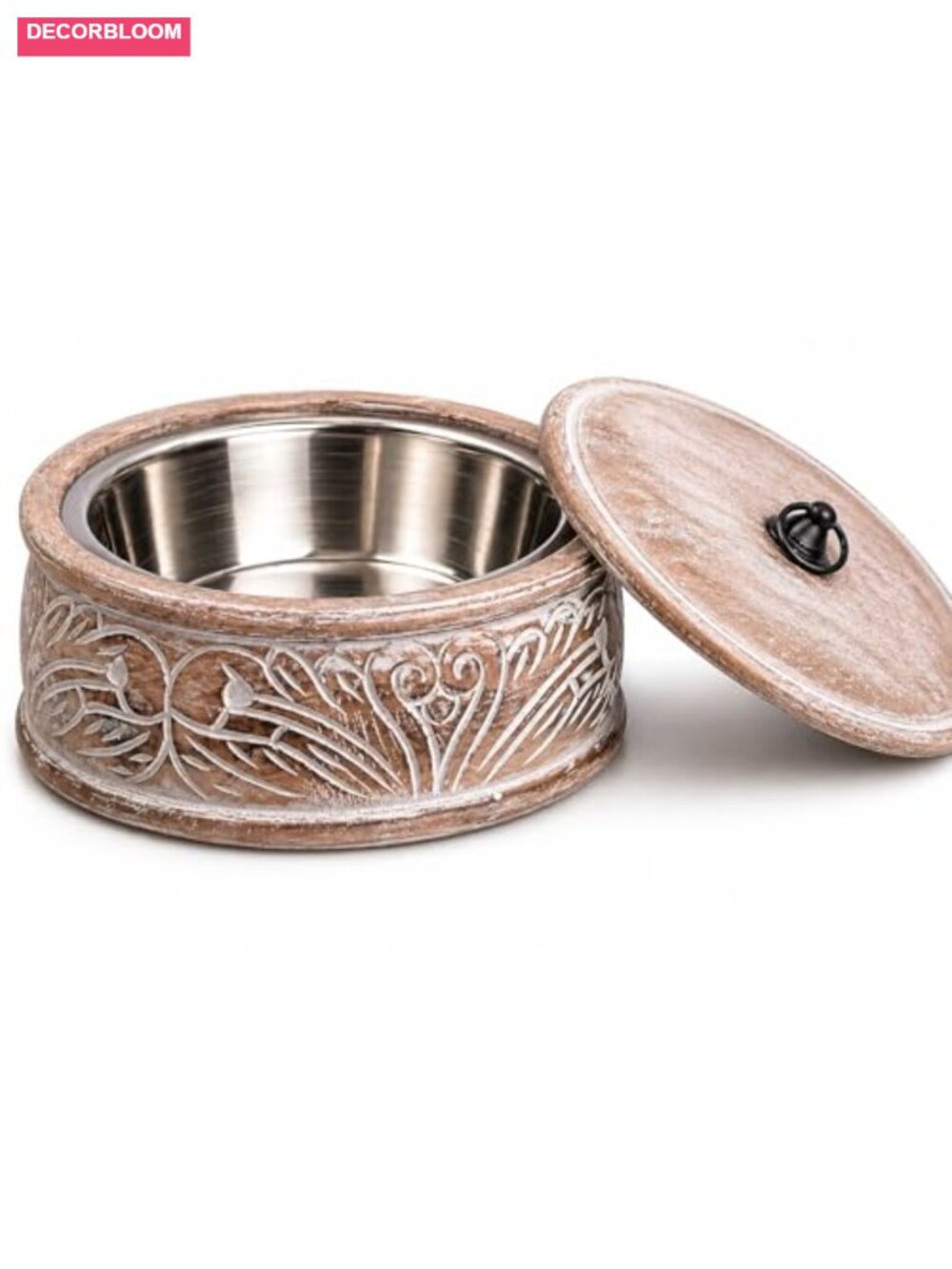 Handmade Wooden Tortilla & Roti Warmer with Lid, Food Safe, 9 Inch - Picture 1 of 6
